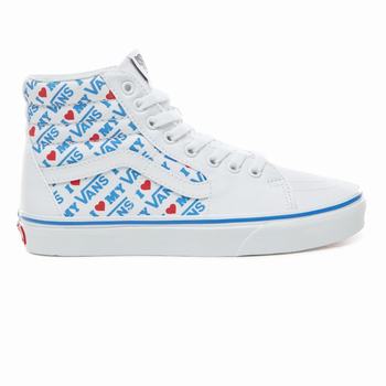 Damske Kotnikove Tenisky Vans I Heart Vans Sk8-Hi Biele VA64DHCSP